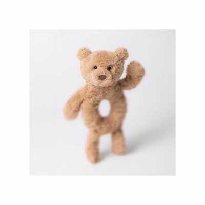 Jellycat Bartholomew Bear Ring Rattle Australia | 971426NUO